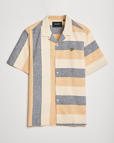 Mies | Alennusmyynti vaatteet | Lyle & Scott | Artisinal Resort Short Sleeve Shirt Gold Haze