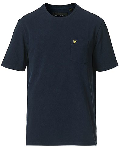 Mies | Alennusmyynti vaatteet | Lyle & Scott | Sandwash Pique T-shirt Dark Navy