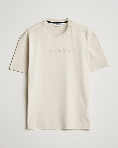 Mies | Alennusmyynti vaatteet | Calvin Klein | Debossed Logo Crew Neck Tee Stony Beige