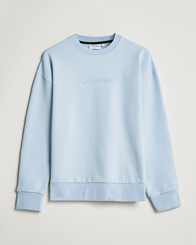 Mies | Alennusmyynti vaatteet | Calvin Klein | Debossed Logo Crew Neck Sweatshirt Bayshore Blue