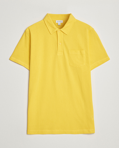 Miehet | Vain Care of Carlilta | Sunspel | Riviera Polo Shirt Empire Yellow