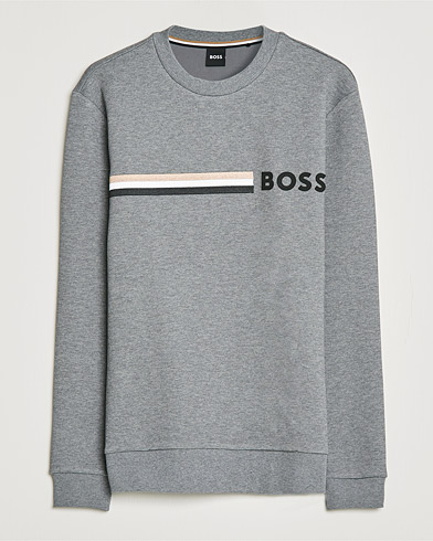 Mies | Harmaat collepuserot | BOSS | Stadler Logo Crew Neck Sweatshirt Medium Grey