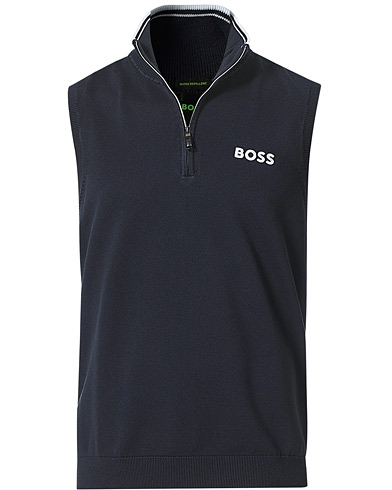 Mies |  | BOSS Athleisure | Zolf Half Zip Vest Dark Blue