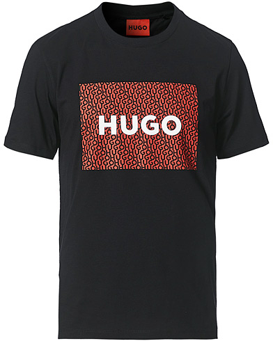 Mies | T-paidat | HUGO | Dulive Logo Crew Neck Tee Black
