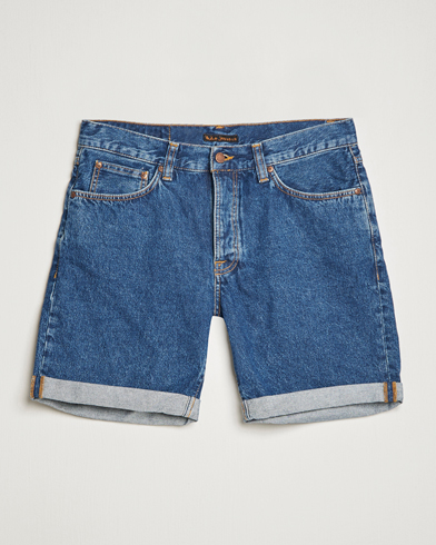 Mies | Nudie Jeans | Nudie Jeans | Josh Stretch Denim Shorts 90s Stone Denim