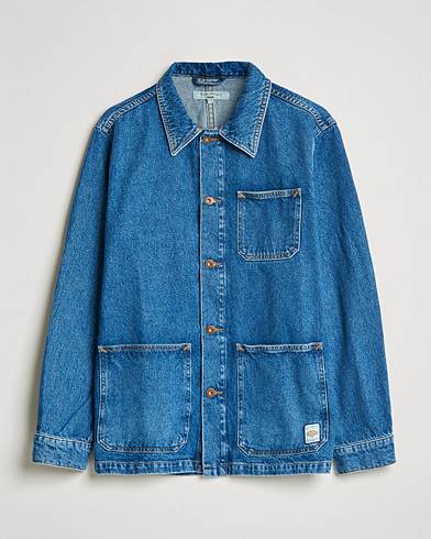 Mies | Contemporary Creators | Nudie Jeans | Barney Worker Denim Overshirt 90s Blue Denim
