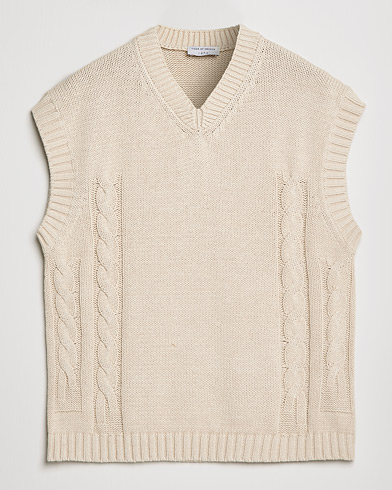 Mies |  | Tiger of Sweden | Bazyly Knitted Vest Cream Snow