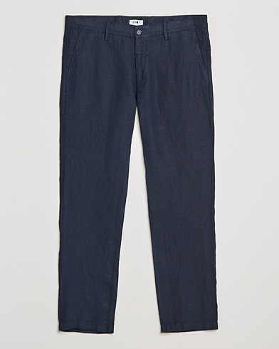 Mies | Pellavan paluu | NN07 | Karl Linen Trousers Navy
