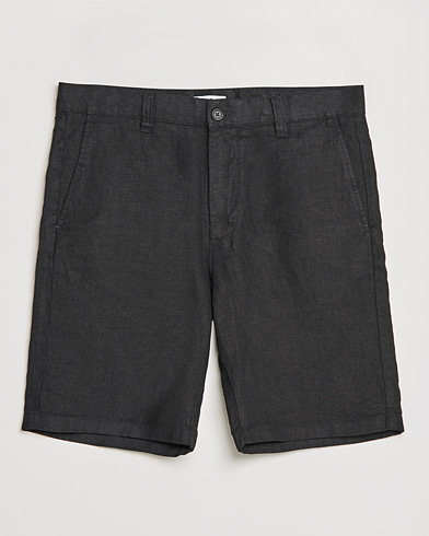 Mies |  | NN07 | Crown Linen Shorts Black