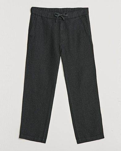 Mies | Alennusmyynti vaatteet | NN07 | Keith Drawstring Linen Trousers Black