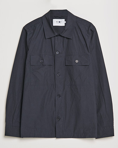 Mies | Alennusmyynti vaatteet | NN07 | Wilas Cotton Stretch Overshirt Navy