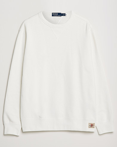 Mies |  | Polo Ralph Lauren | Vintage Fleece Crew Neck Sweatshirt Deckwash White