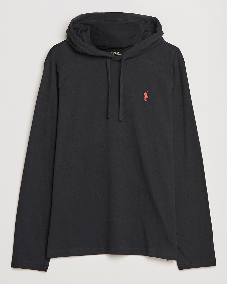 Polo Ralph Lauren Long Sleeve Hooded T-Shirt Polo Black – Musta