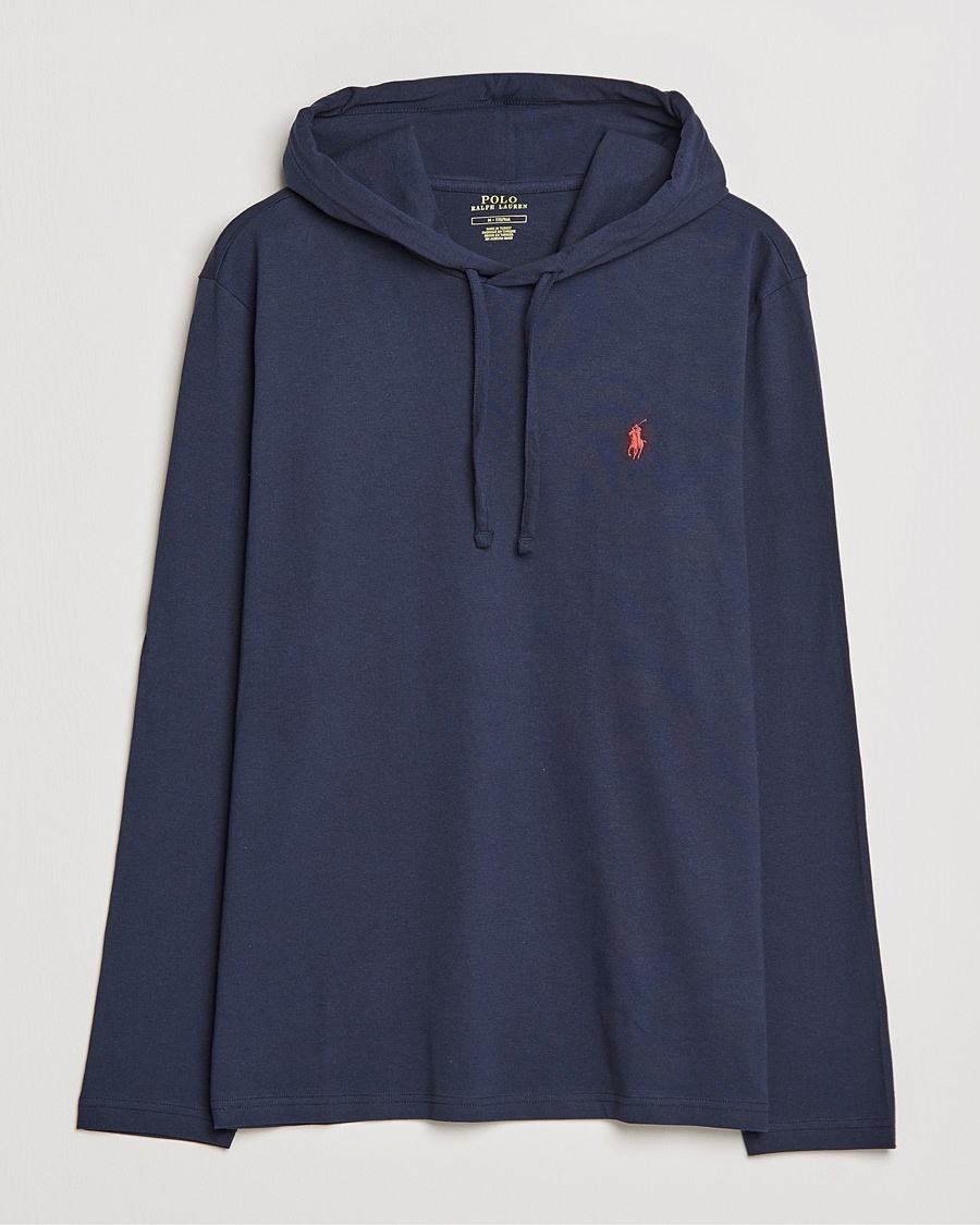 Polo Ralph Lauren Long Sleeve Hooded T-Shirt Ink – Sininen
