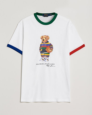 Mies | Lyhythihaiset t-paidat | Polo Ralph Lauren | Printed Active Bear Crew Neck Tee White