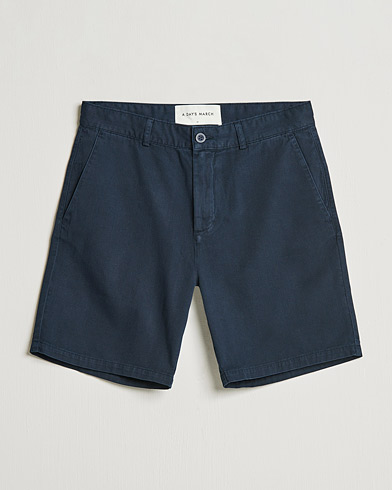 Mies | A Day's March | A Day's March | Erie Cotton Chino Shorts Navy