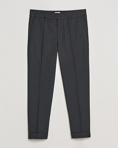 Mies | Business & Beyond | Filippa K | Terry Gabardine Cropped Turn Up Trousers  Anthracite