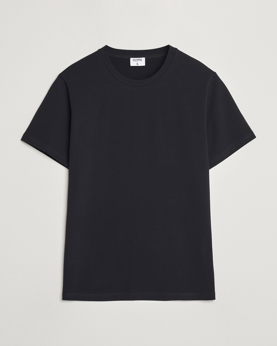Filippa K Soft Lycra Tee Black – Musta