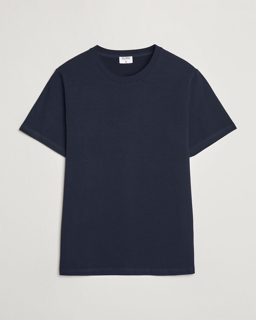 Filippa K Soft Lycra Tee Navy – Sininen