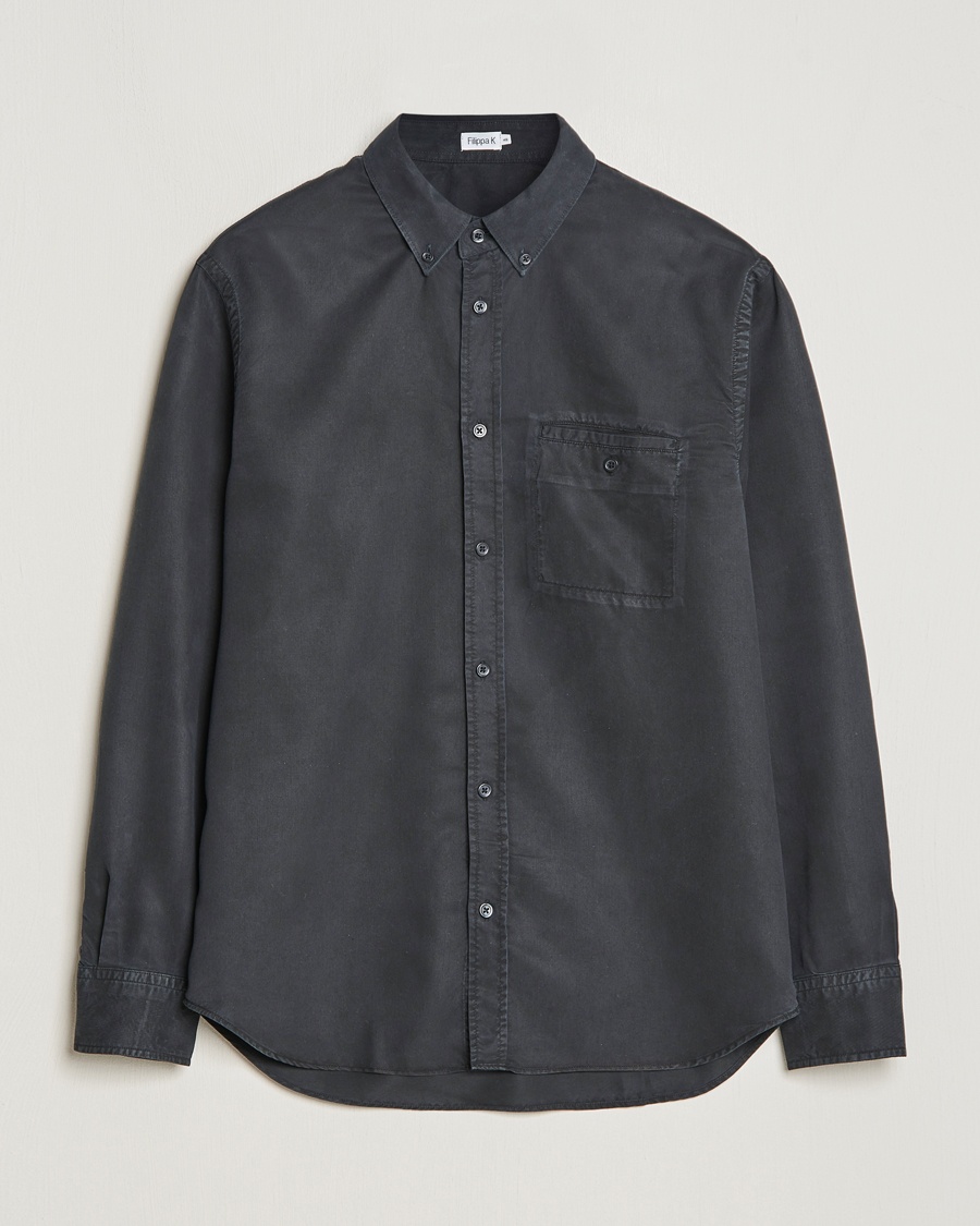 Filippa K Zachary Tencel Shirt Almost Black – Musta