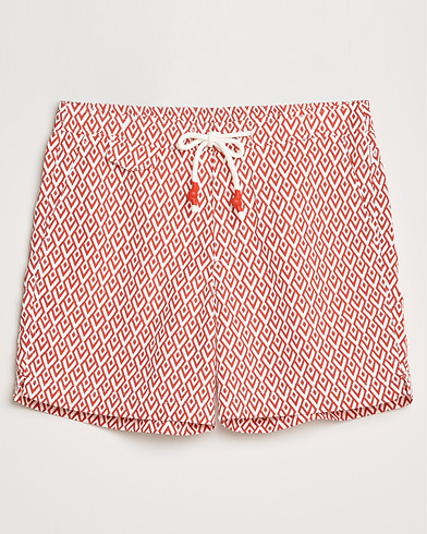 Mies |  | Orlebar Brown | Standard Cano Printed Swimshorts Summer Red/Cloud