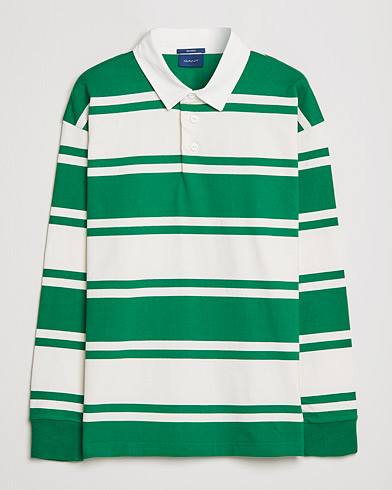 Mies | Preppy Authentic | GANT | Barstriped Heavy Rugger Green/White