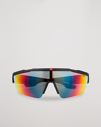 Mies | Neliskulmaiset aurinkolasit | Prada Linea Rossa | 0PS 03XS Sunglasses Blue/Red Mirror Lens