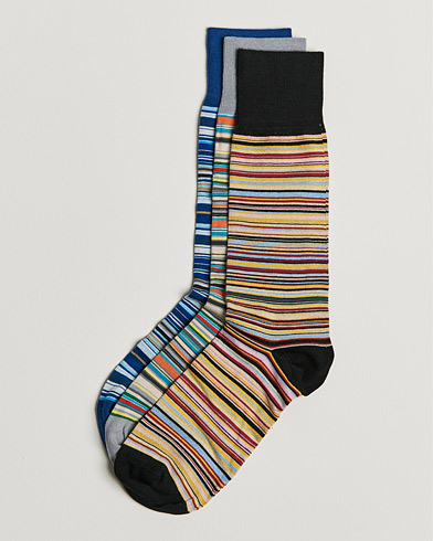 Mies | Best of British | Paul Smith | 3-Pack Sock Multistripe