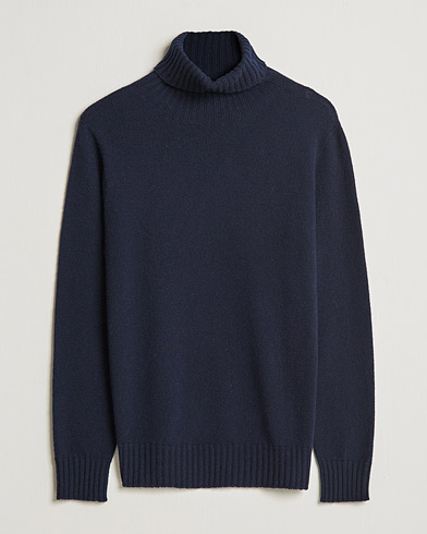 Mies | Kanta-asiakastarjous | Altea | Wool/Cashmere Turtleneck Sweater Navy