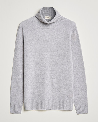 Mies | Poolot | Altea | Wool/Cashmere Turtleneck Sweater Light Grey