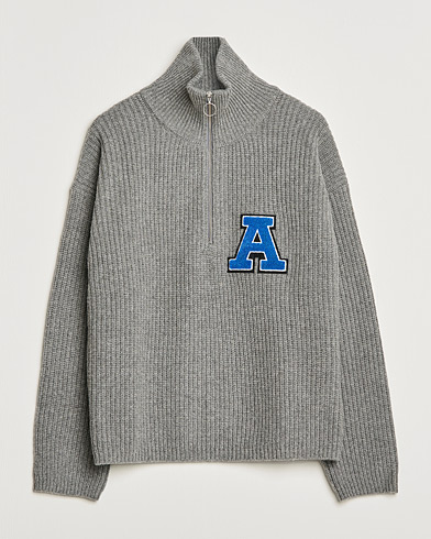 Mies | Vetoketjulliset puserot | Axel Arigato | Team Half Zip Sweater Grey