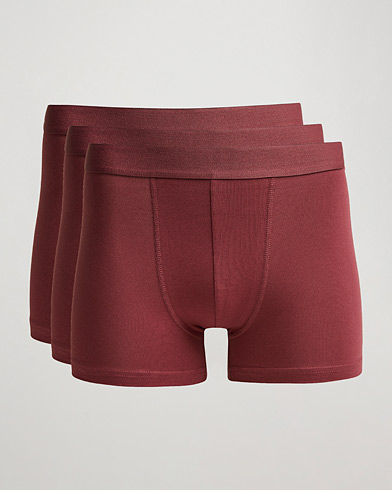 Mies |  | Bread & Boxers | 3-Pack Boxer Brief Burgundy
