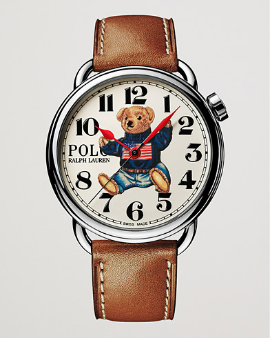 Mies | Ralph Lauren Holiday Gifting | Polo Ralph Lauren | 42mm Automatic Flag Bear White Dial 