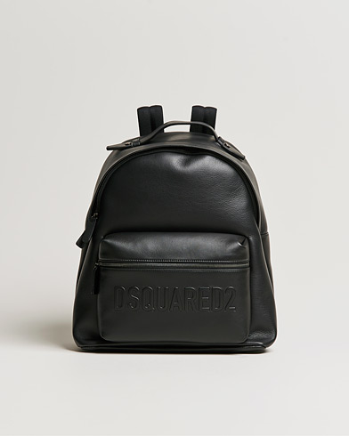 Mies |  | Dsquared2 | Leather Backpack Black