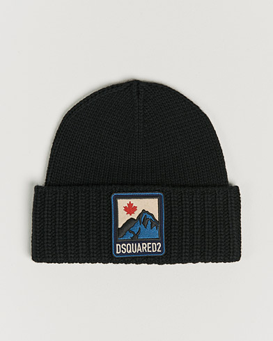 Mies |  | Dsquared2 | Wool Patch Beanie Black