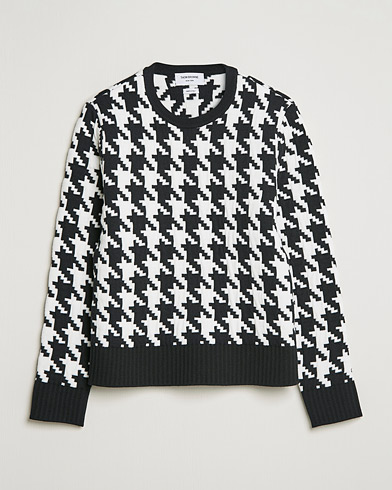 Mies | Puserot | Thom Browne | Houndstooth Jacquard Sweater Black/White