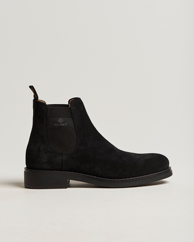 Mies | Preppy Authentic | GANT | Brookly Suede Chelsea Boot Black