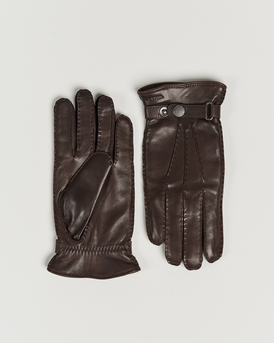 Hestra Jake Wool Lined Buckle Glove Espresso – Ruskea