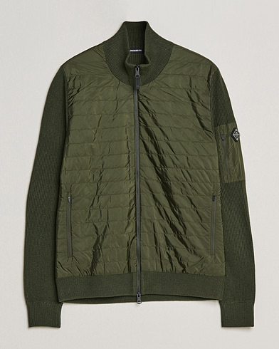 Mies | Puserot | J.Lindeberg | Beck Knitted Hybrid Jacket Forest Green