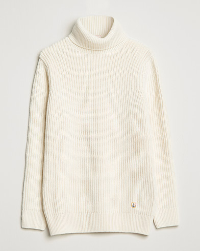 Mies | Poolot | Armor-lux | Pull Col Montant Wool Sweater Off White