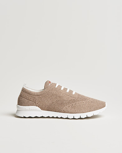 Mies |  | Kiton | Cashmere Mesh Running Sneakers Beige