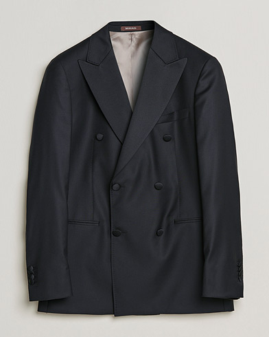 Mies |  | Morris Heritage | Double Breasted Tuxedo Blazer Black