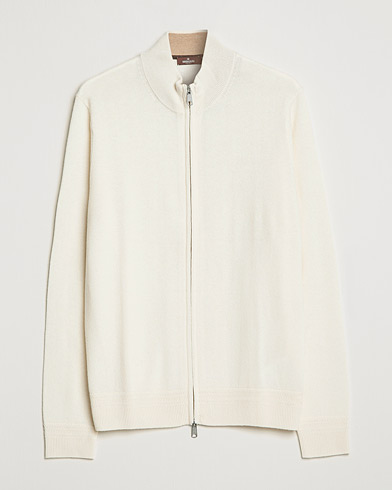 Mies | Morris Heritage | Morris Heritage | Dalton Wool/Cashmere Full Zip  Off White