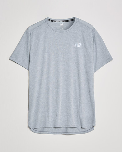 Mies |  | New Balance Running | Impact Run Short Sleeve T-Shirt Athletic Grey