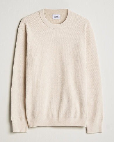 Mies | Wardrobe Basics | NN07 | Danny Ribbed Knitted Sweater Ecru