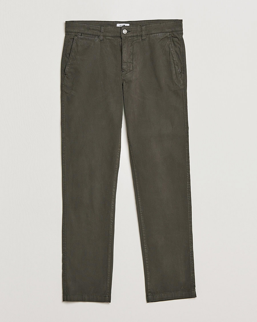 NN07 Marco Slim Fit Stretch Chinos Dark Green – Vihreä