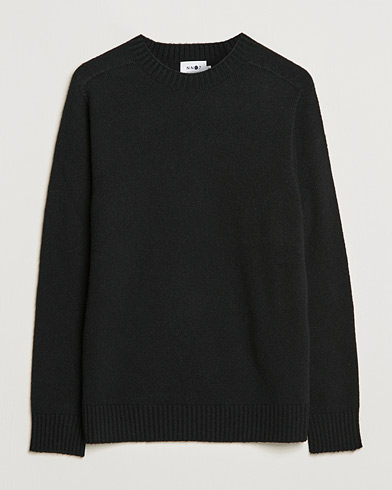Mies |  | NN07 | Nathan Brushed Wool Knitted Sweater Black