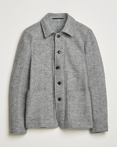 Mies |  | Tiger of Sweden | Gio Knitted Wool Blazer Light Grey