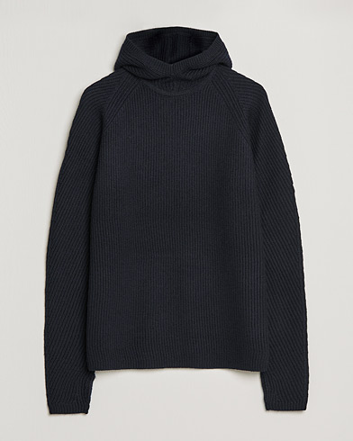 Mies |  | Tiger of Sweden | Reign Knitted Wool Hood Light Ink