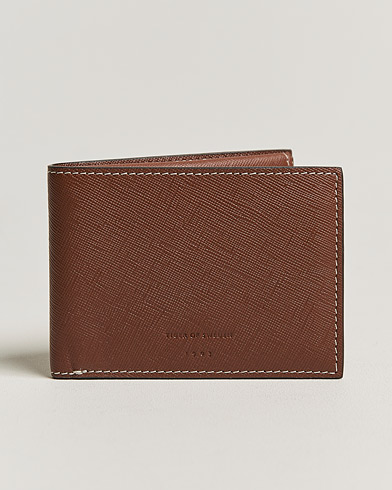 Mies | Lompakot | Tiger of Sweden | Wivalius Leather Card Holder Light Brown